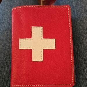 Roots Leather Passport Holder Switerland